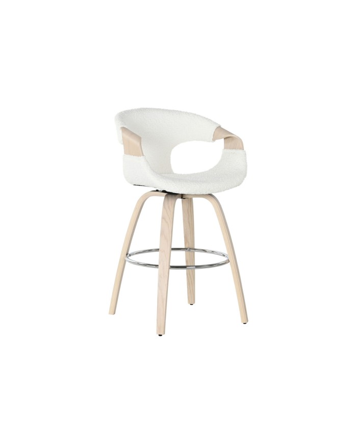 Sgabello Home ESPRIT Bianco Legno 55,5 x 52,5 x 92,5 cm Sgabello Home ESPRIT Bianco Legno 55,5 x 52,5 x 92,5 cm