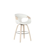 Sgabello Home ESPRIT Grigio Legno 55,5 x 52,5 x 92,5 cm