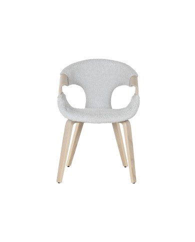 Sedia da Sala da Pranzo Home ESPRIT Grigio Poliestere Legno 55,5 x 67,5 x 80,5 cm