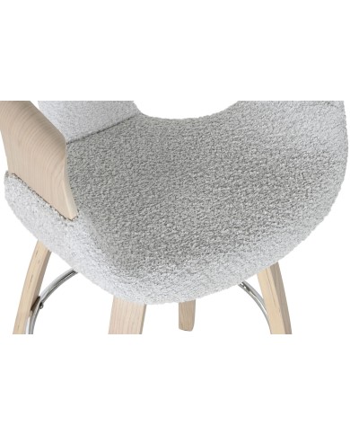 Sgabello Home ESPRIT Grigio Legno 55,5 x 52,5 x 92,5 cm Sgabello Home ESPRIT Grigio Legno 55,5 x 52,5 x 92,5 cm