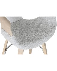 Sgabello Home ESPRIT Grigio Legno 55,5 x 52,5 x 92,5 cm