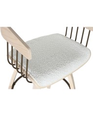 Sgabello Home ESPRIT Grigio Legno 55,5 x 52,5 x 92,5 cm