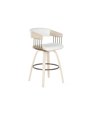 Sgabello Home ESPRIT Bianco Legno 51,5 x 47,5 x 94,5 cm Sgabello Home ESPRIT Bianco Legno 51,5 x 47,5 x 94,5 cm