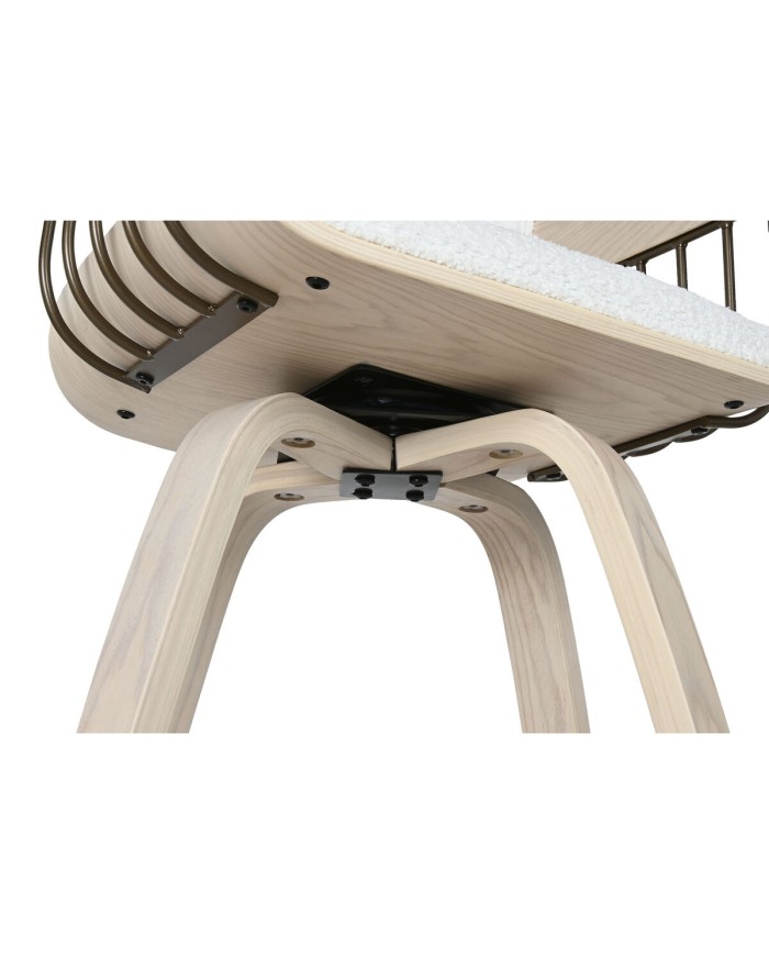 Sgabello Home ESPRIT Bianco Legno 51,5 x 47,5 x 94,5 cm Sgabello Home ESPRIT Bianco Legno 51,5 x 47,5 x 94,5 cm