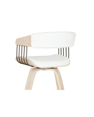 Sgabello Home ESPRIT Bianco Legno 51,5 x 47,5 x 94,5 cm Sgabello Home ESPRIT Bianco Legno 51,5 x 47,5 x 94,5 cm