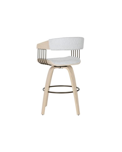 Sedia da Sala da Pranzo Home ESPRIT Grigio Poliestere Legno 51 x 55 x 91 cm
