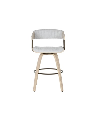 Sedia da Sala da Pranzo Home ESPRIT Grigio Poliestere Legno 51 x 55 x 91 cm