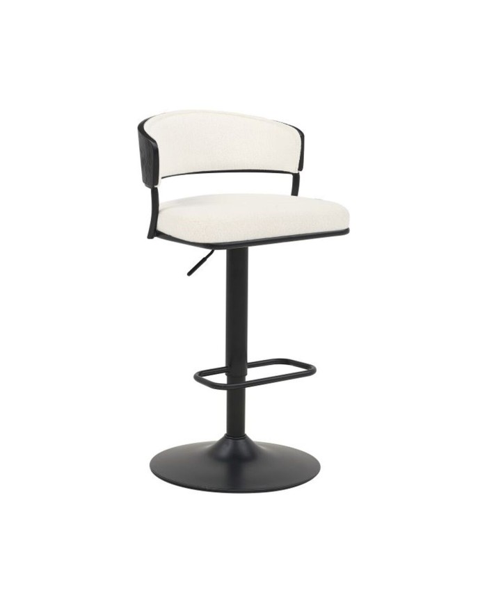 Sgabello Home ESPRIT Bianco Metallo 48,5 x 48 x 83,5 cm