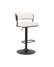 Sgabello Home ESPRIT Nero Legno Metallo 41 x 38 x 96 cm