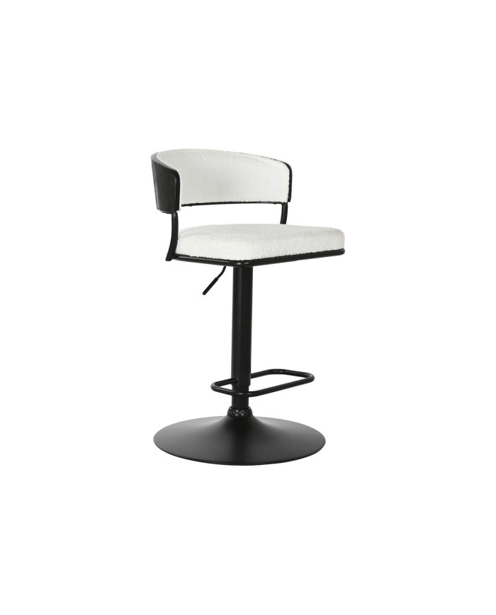 Sgabello Home ESPRIT Bianco Metallo 48,5 x 48 x 83,5 cm