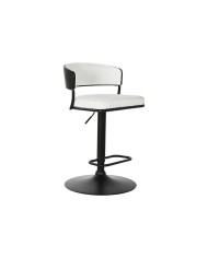 Sgabello Home ESPRIT Bianco Metallo 48,5 x 48 x 83,5 cm