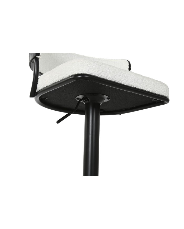 Sgabello Home ESPRIT Bianco Metallo 48,5 x 48 x 83,5 cm