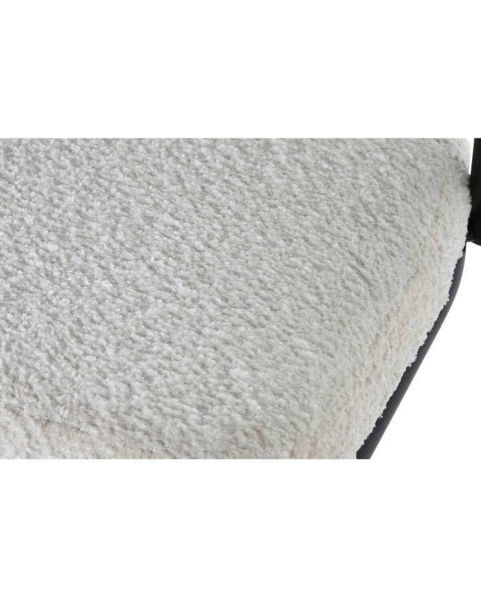 Sgabello Home ESPRIT Bianco Metallo 48,5 x 48 x 83,5 cm