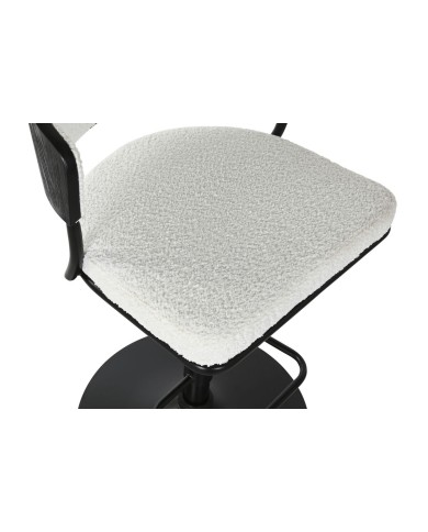 Sgabello Home ESPRIT Bianco Metallo 48,5 x 48 x 83,5 cm Sgabello Home ESPRIT Bianco Metallo 48,5 x 48 x 83,5 cm