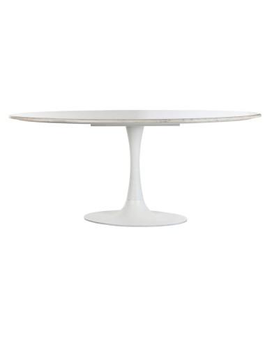 Tavolo da Pranzo Home ESPRIT Bianco Metallo Marmo 180 x 100 x 76 cm