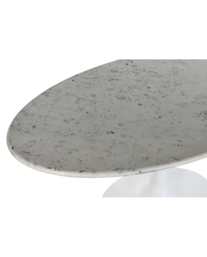 Tavolo da Pranzo Home ESPRIT Bianco Metallo Marmo 180 x 100 x 76 cm