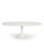 Tavolino da Caffè Home ESPRIT Bianco Metallo Marmo 120 x 70 x 39 cm