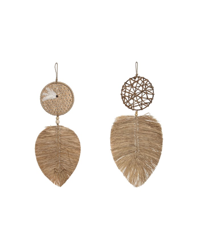 Statua Decorativa Home ESPRIT Naturale 27 x 1 x 63 cm (2 Unità)