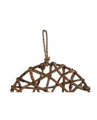 Statua Decorativa Home ESPRIT Naturale 27 x 1 x 63 cm (2 Unità)