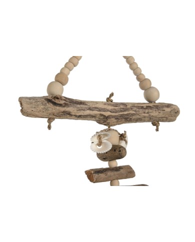 Statua Decorativa Home ESPRIT Naturale 26 x 3 x 46 cm (2 Unità)