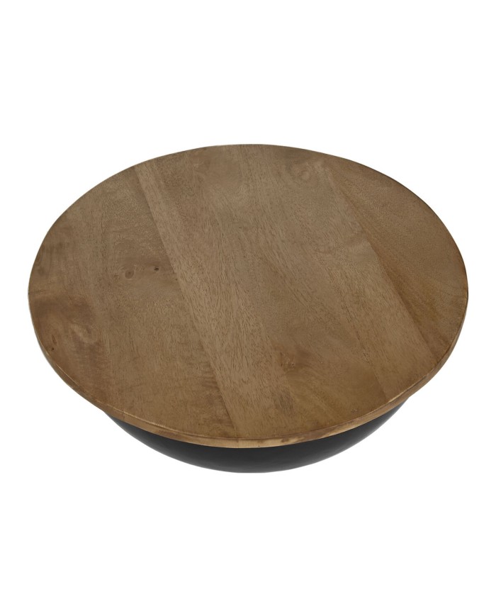 Set di 2 tavoli Home ESPRIT Metallo Legno di mango 60 x 60 x 28 cm Set di 2 tavoli Home ESPRIT Metallo Legno di mango 60 x 60 x 28 cm