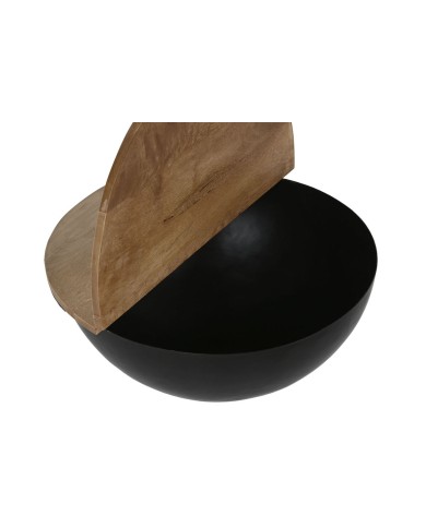 Set di 2 tavoli Home ESPRIT Metallo Legno di mango 60 x 60 x 28 cm