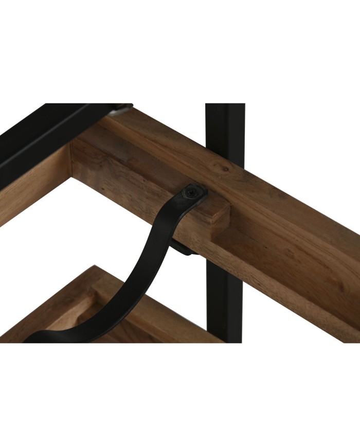 Portabottiglie Home ESPRIT Nero Naturale 65 x 25 x 35 cm Portabottiglie Home ESPRIT Nero Naturale 65 x 25 x 35 cm