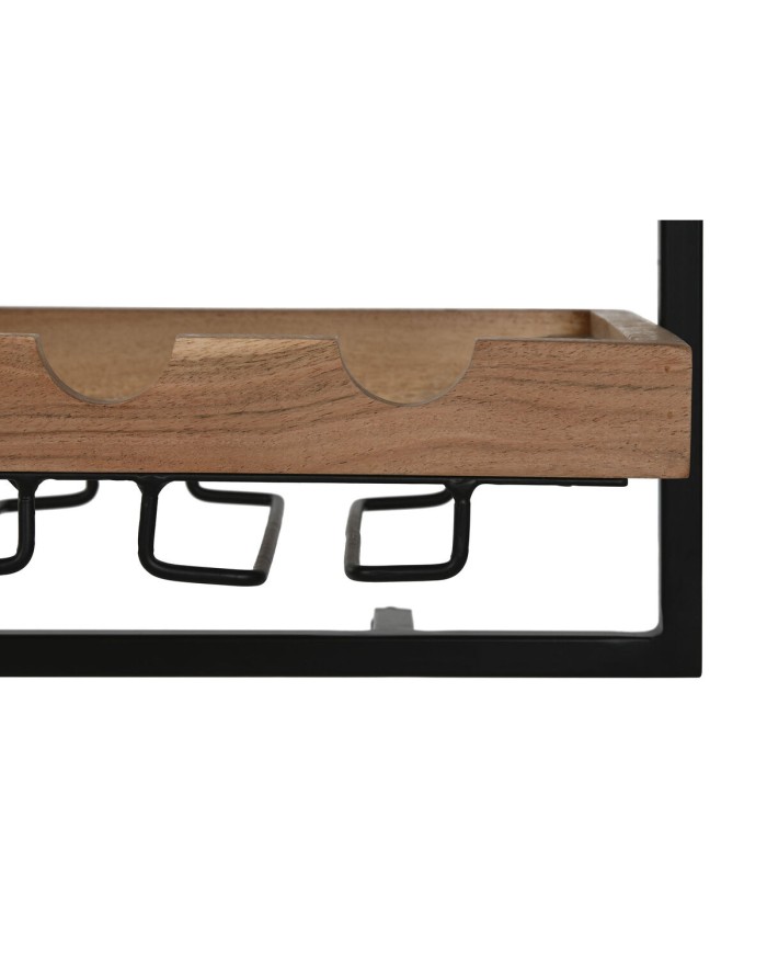 Portabottiglie Home ESPRIT Nero Naturale 65 x 25 x 35 cm Portabottiglie Home ESPRIT Nero Naturale 65 x 25 x 35 cm