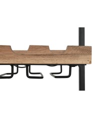 Portabottiglie Home ESPRIT Nero Naturale 35 x 25 x 75 cm Portabottiglie Home ESPRIT Nero Naturale 35 x 25 x 75 cm