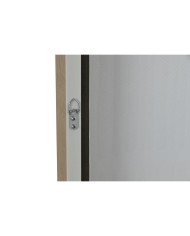 Quadro Home ESPRIT Bianco Verde Beige Grigio scuro polistirene Tela Righe Città (2 Unità)