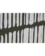 Quadro Home ESPRIT Bianco Verde Beige Grigio scuro polistirene Tela Righe Città (2 Unità)