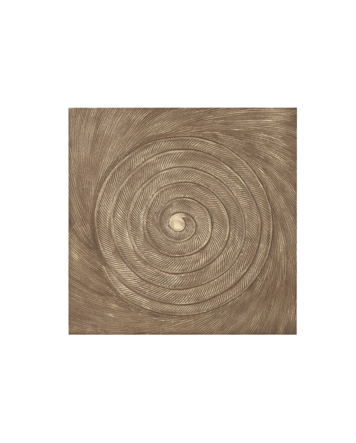 Decorazione da Parete Home ESPRIT Dorato Moderno 120 x 3,5 x 120 cm