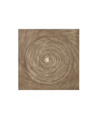 Decorazione da Parete Home ESPRIT Bianco Dorato Moderno Decapaggio 120 x 3,5 x 120 cm