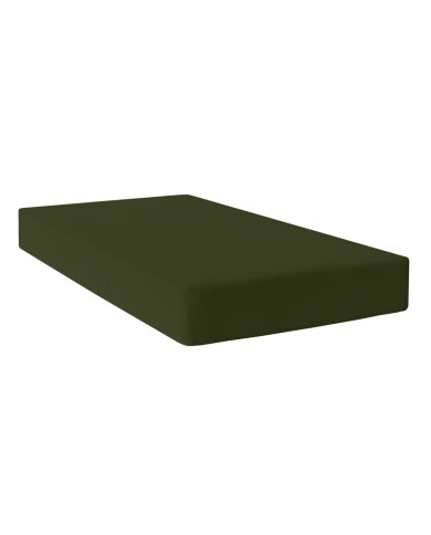 Lenzuolo con angoli HappyFriday BASIC Verde scuro 90 x 200 x 32 cm Lenzuolo con angoli HappyFriday BASIC Verde scuro 90 x 200 x 32 cm
