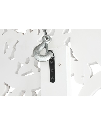 Specchio da parete Home ESPRIT Bianco Indiano Decapaggio 150 x 5 x 242 cm