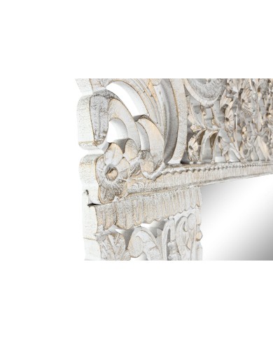 Specchio da parete Home ESPRIT Bianco Indiano Decapaggio 150 x 5 x 242 cm