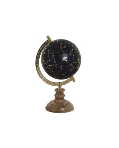 Mappamondo Home ESPRIT Azzurro Dorato Naturale Vintage 15 x 15 x 24 cm Mappamondo Home ESPRIT Azzurro Dorato Naturale Vintage 15 x 15 x 24 cm