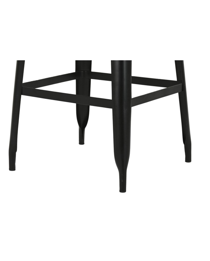 Sgabello Home ESPRIT Nero Legno Metallo 41 x 38 x 96 cm