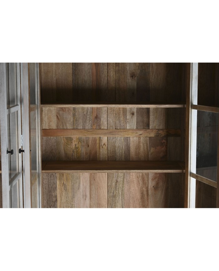 Stand Espositore Home ESPRIT Bianco Cristallo Legno di mango 200 x 45 x 230 cm