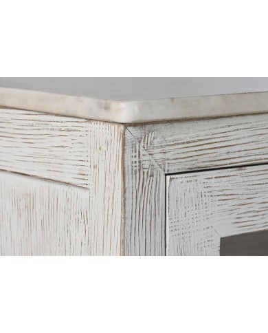 Credenza Home ESPRIT Bianco Cristallo Legno di mango 175 x 45,2 x 105 cm
