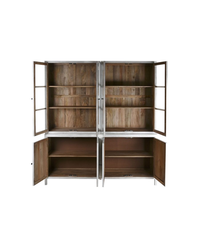 Stand Espositore Home ESPRIT Bianco Cristallo Legno di mango 200 x 45 x 230 cm