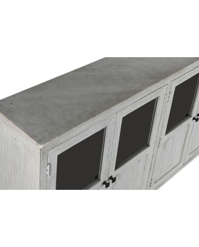 Credenza Home ESPRIT Bianco Cristallo Legno di mango 175 x 45,2 x 105 cm