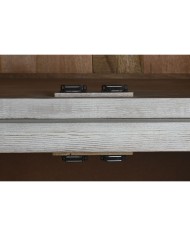 Stand Espositore Home ESPRIT Bianco Cristallo Legno di mango 200 x 45 x 230 cm