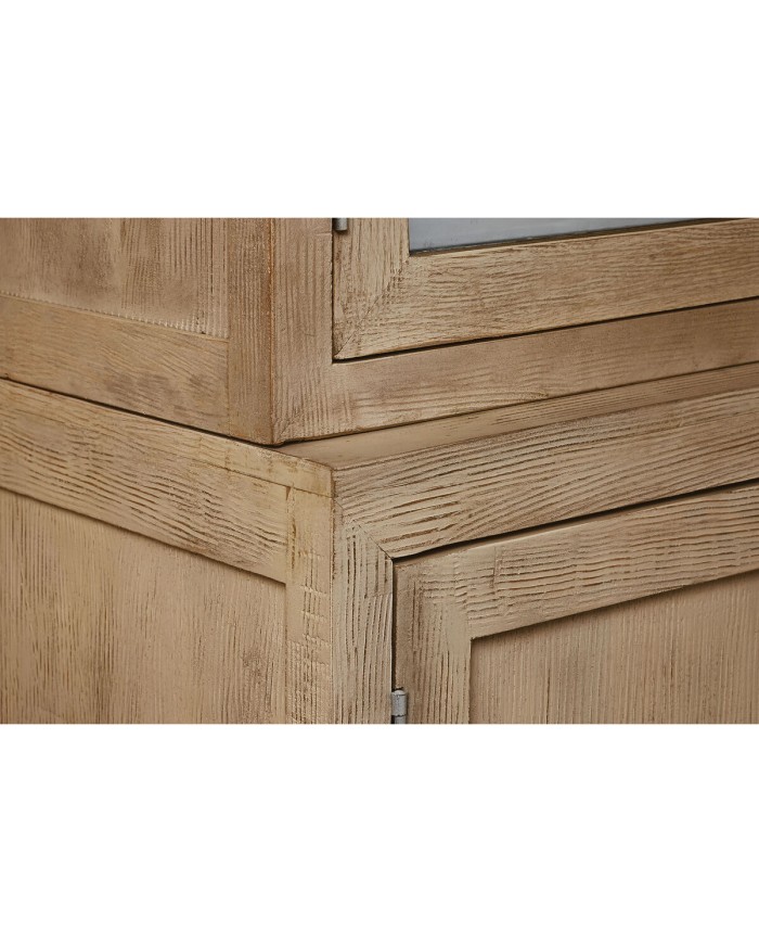 Stand Espositore Home ESPRIT Naturale Cristallo Legno di mango 200 x 45 x 230 cm