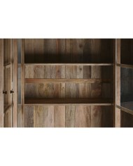 Stand Espositore Home ESPRIT Naturale Cristallo Legno di mango 200 x 45 x 230 cm