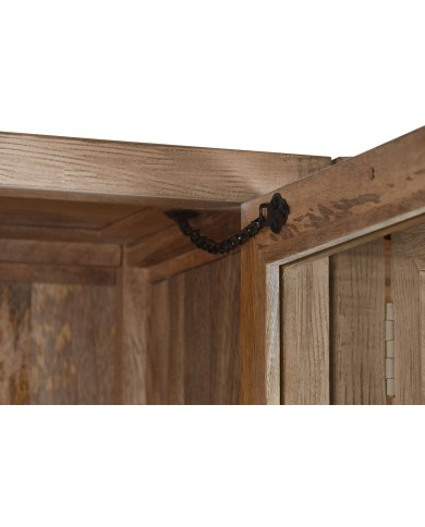 Stand Espositore Home ESPRIT Naturale Cristallo Legno di mango 200 x 45 x 230 cm