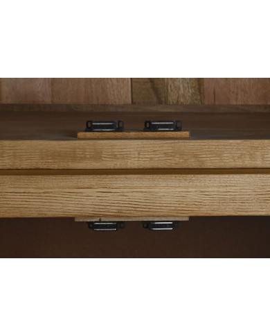 Stand Espositore Home ESPRIT Naturale Cristallo Legno di mango 200 x 45 x 230 cm