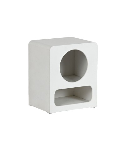 Comodino Home ESPRIT Bianco Legno MDF 40 x 30 x 48 cm Comodino Home ESPRIT Bianco Legno MDF 40 x 30 x 48 cm