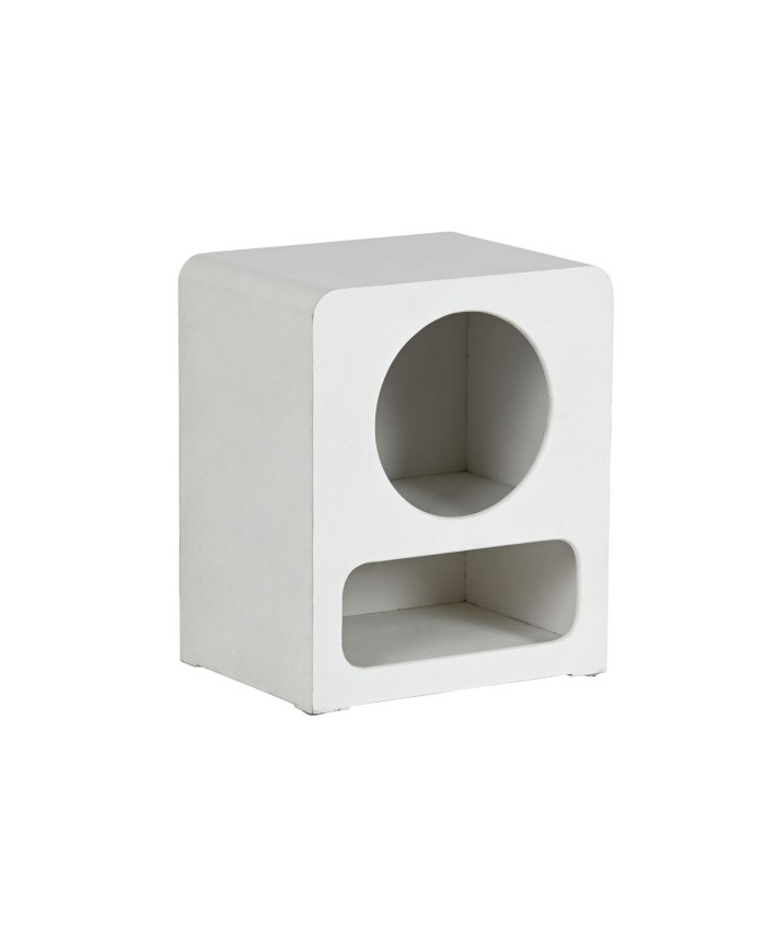 Comodino Home ESPRIT Bianco Legno MDF 40 x 30 x 48 cm Comodino Home ESPRIT Bianco Legno MDF 40 x 30 x 48 cm