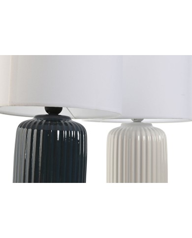 Lampada da tavolo Home ESPRIT Ceramica 28 x 28 x 47 cm (2 Unità)